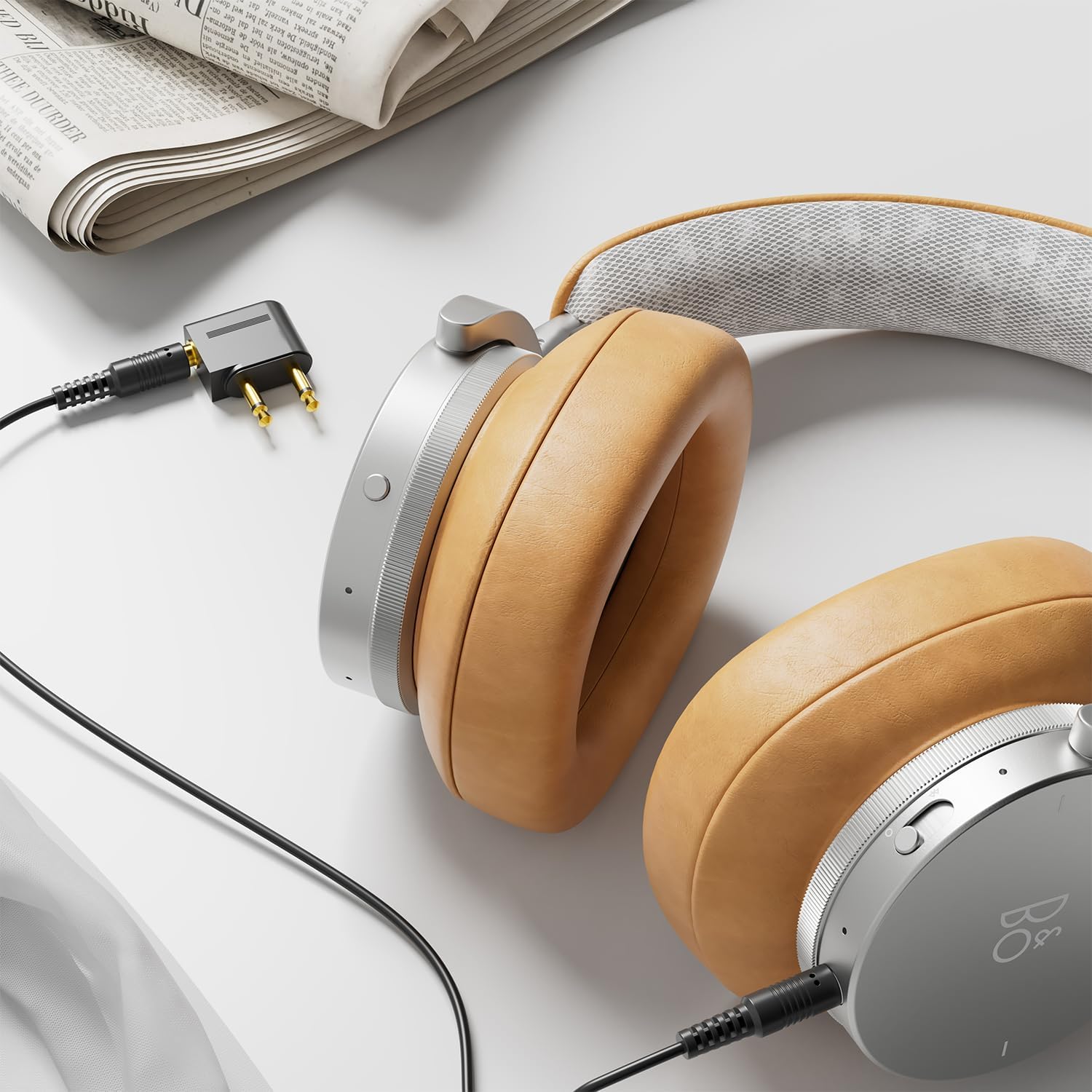 Airplane Headphone Adapter, Gold Plated Dual 3.5mm Male to 3.5mm Female Airplane Headphone Adapter for Audio Jack to Plug Air Plane Flight Connector Dual Socket Earphone - 3pack - Image 4