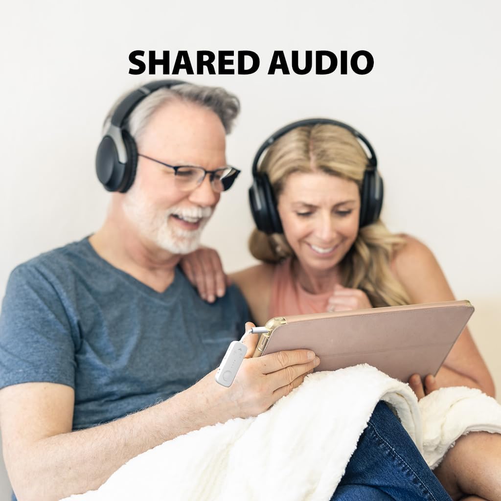 Avantree Relay - Premium Airplane Bluetooth 5.3 Adapter, Supports 2 AirPods or Headphones with aptX Low Latency, 3.5mm AUX Wireless Audio Transmitter for in-Flight Travel, TV, Gym, Tablets - Image 6