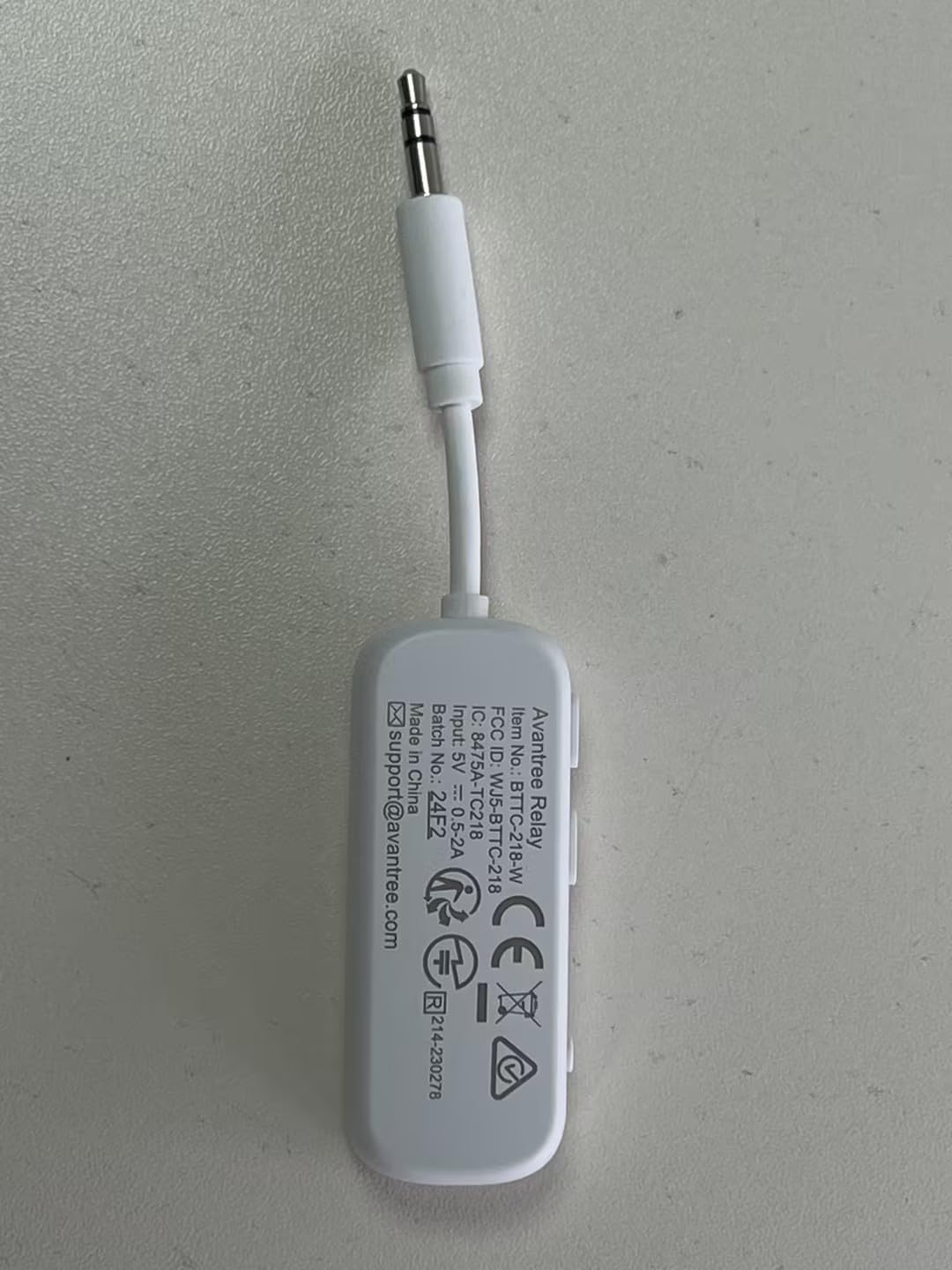 Avantree Relay - Premium Airplane Bluetooth 5.3 Adapter, Supports 2 AirPods or Headphones with aptX Low Latency, 3.5mm AUX Wireless Audio Transmitter for in-Flight Travel, TV, Gym, Tablets - Image 7