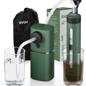GVDV Electric Water Filter Camping, 0.01 Micron 6-Stage Portable Water Purifier Survival, Water Filtration System Survival, Camping Backpacking Travel Hiking Emergency Essentials