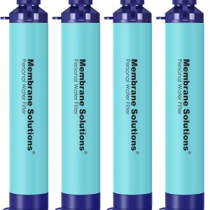 Membrane Solutions Straw Water Filter, Survival Filtration Portable Gear, Emergency Preparedness, Supply for Drinking Hiking Camping Travel Hunting Fishing Team Family Outing