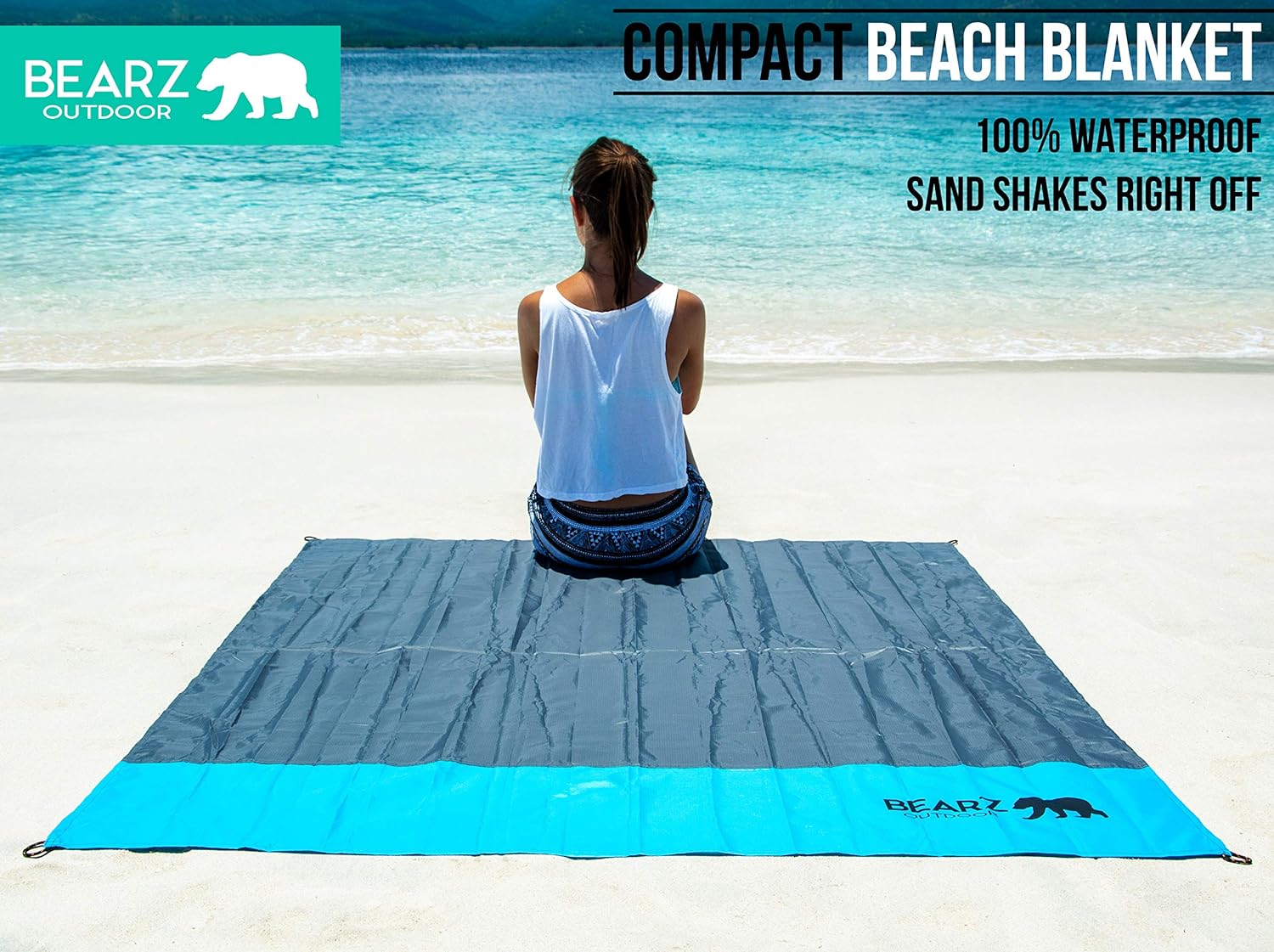 Pocket Blanket - Waterproof Picnic Blanket, Compact Travel Blanket, Picnic Blankets Waterproof Foldable Lightweight for Beach, Hiking, Festival Accessories - Image 2