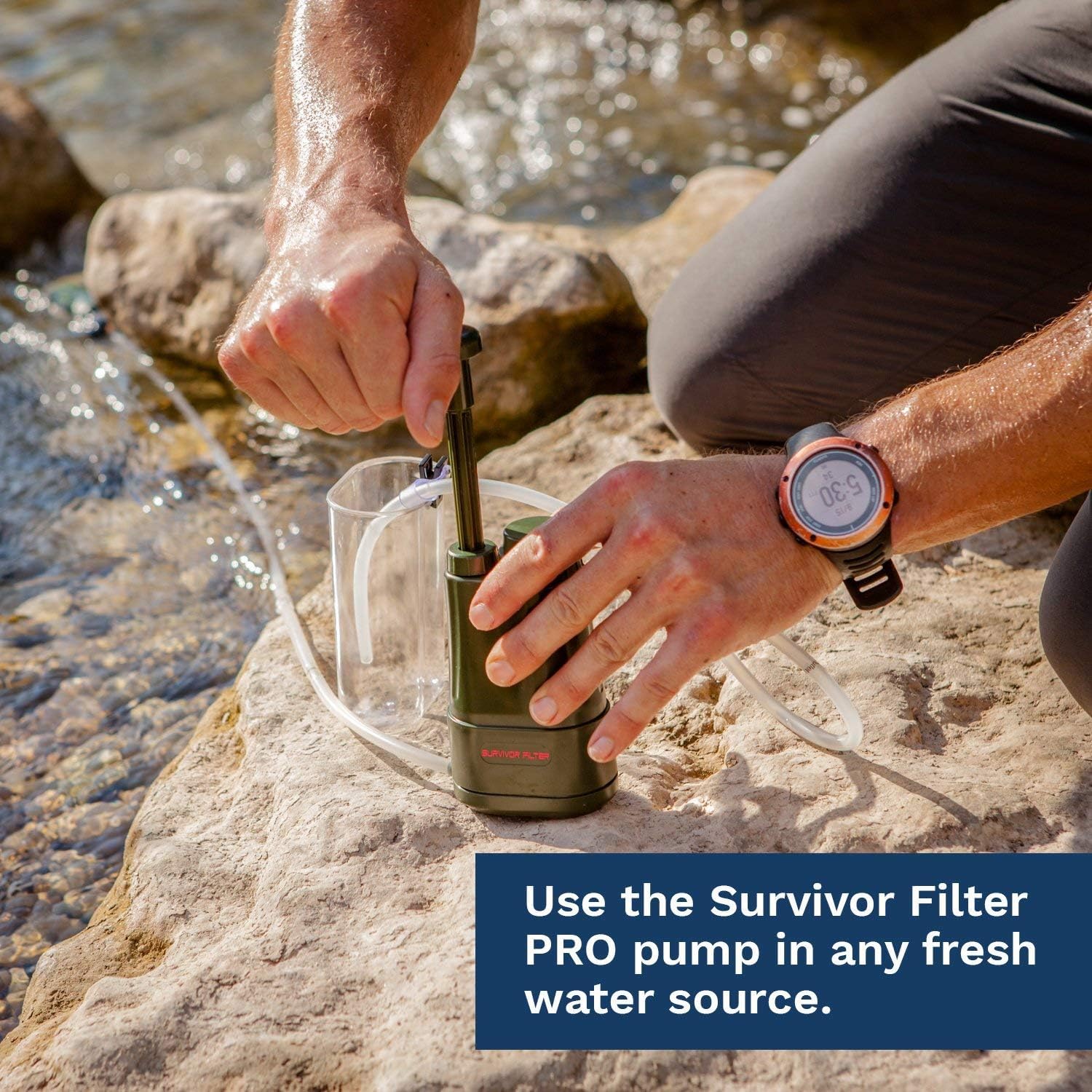 Survivor Filter PRO - Hand Pump Camping Water Filtration System Survival - Water Purifier Survival - Image 9