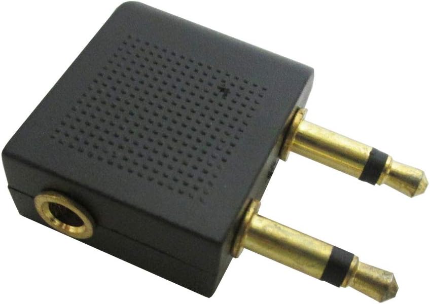 Trisonic AIRPLANE HEADPHONES JACK ADAPTER PLUG AIRLINE ADAPTOR EARPHONE EAR AUDIO TRAVEL - Image 2