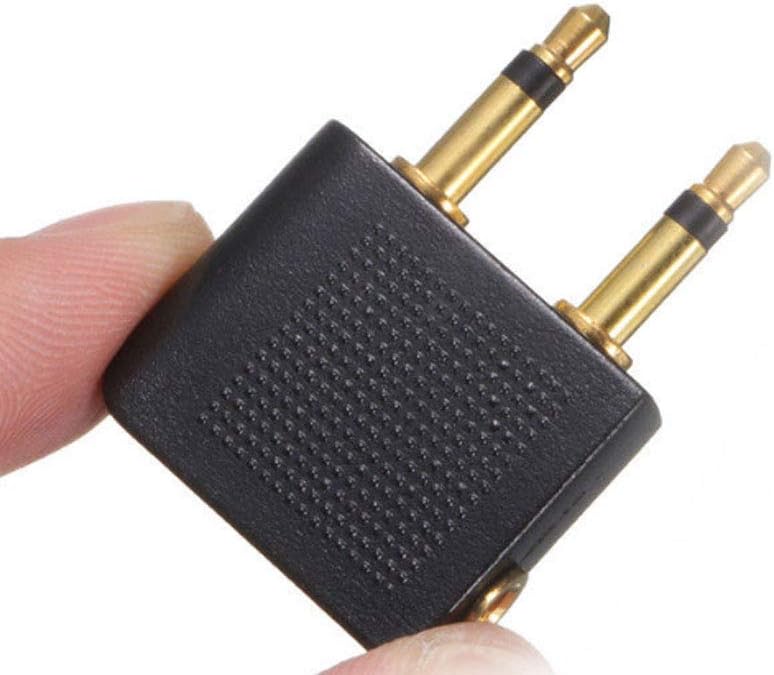 Trisonic AIRPLANE HEADPHONES JACK ADAPTER PLUG AIRLINE ADAPTOR EARPHONE EAR AUDIO TRAVEL - Image 4