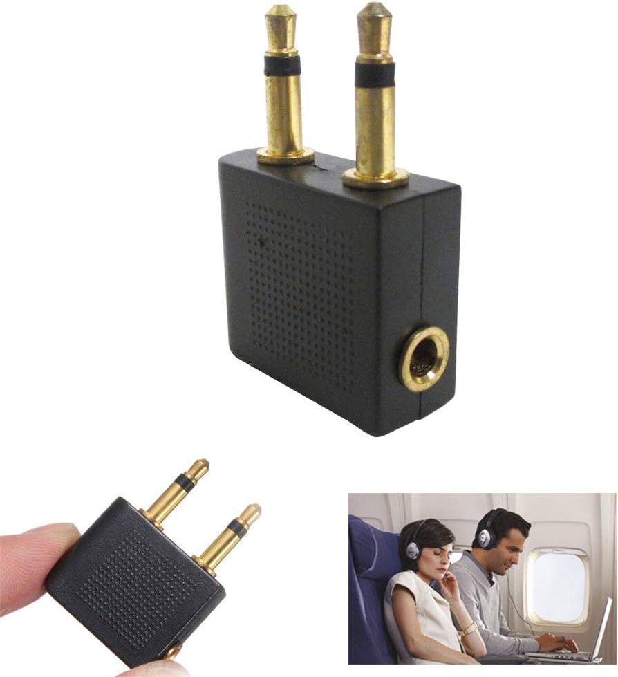 Trisonic AIRPLANE HEADPHONES JACK ADAPTER PLUG AIRLINE ADAPTOR EARPHONE EAR AUDIO TRAVEL - Image 6